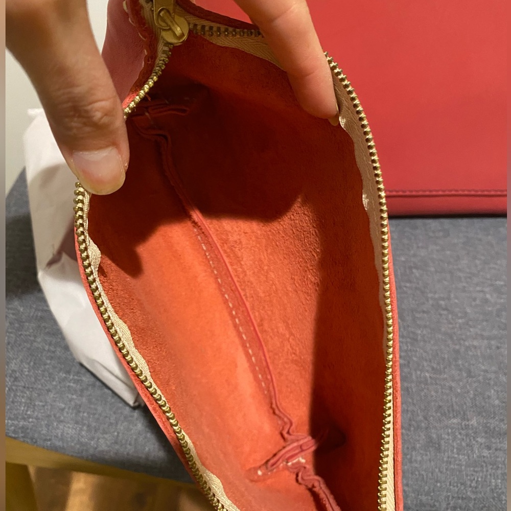 NEW Portland Leather Goods Medium Zip Tote and Utility Bag Bundle in Tulip π·π· - Picture 11 of 13